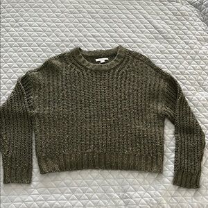 American Eagle Outfitters Green Crew Neck Sweater